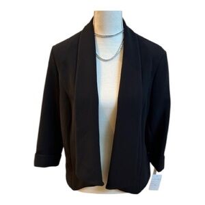 Alberto Makali Open front black blazer nwt